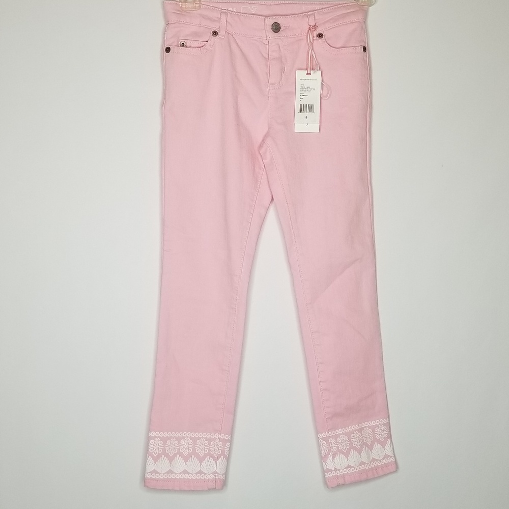 NEW VINEYARD VINES Girls Pink Jeans Size 8